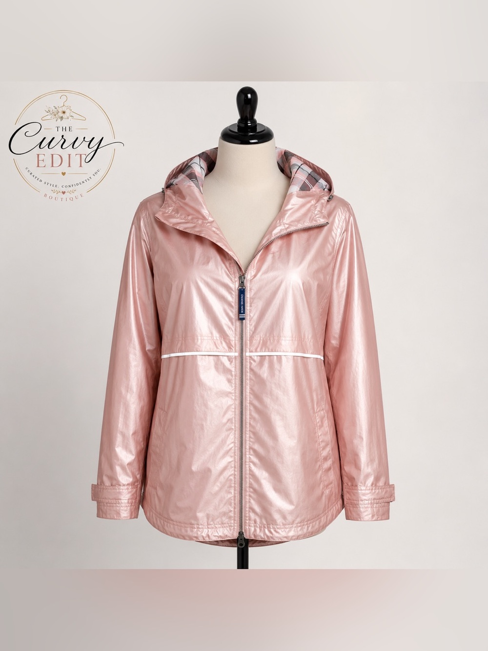 Charles River Apparel Original New Englander Metallic Pink Rain Jacket 2XL